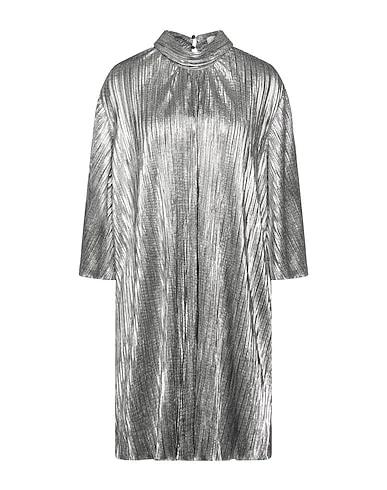 Silver Crêpe Short dress