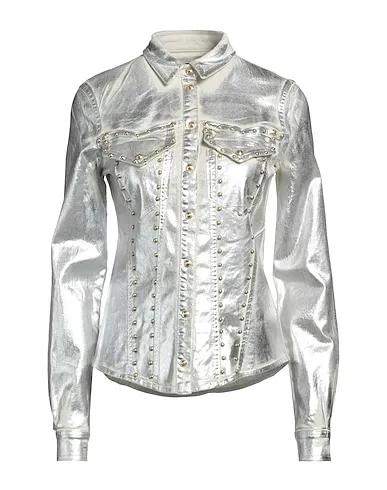 Silver Gabardine Patterned shirts & blouses