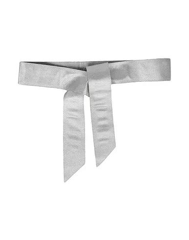 Silver High-waist belt