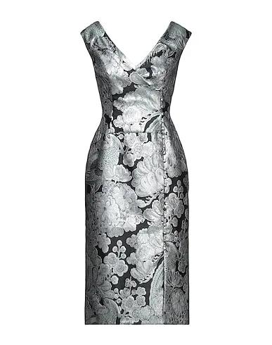 Silver Jacquard Elegant dress