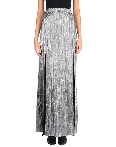 Silver Jersey Maxi Skirts