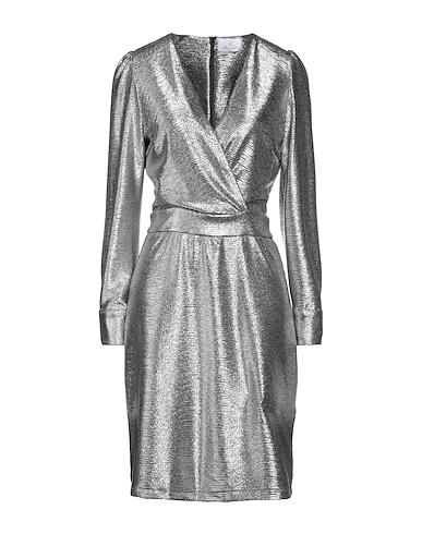 Silver Jersey Midi dress