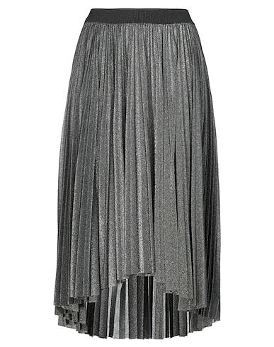 Silver Jersey Midi skirt