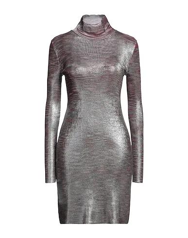 Silver Jersey Short dress
