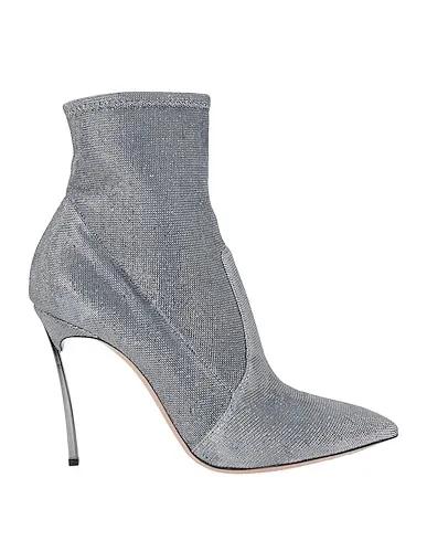 Silver Knitted Ankle boot