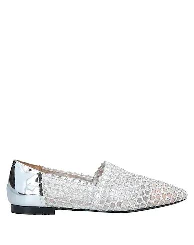 Silver Knitted Ballet flats