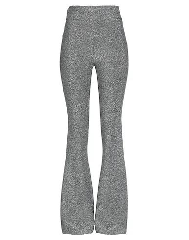 Silver Knitted Casual pants