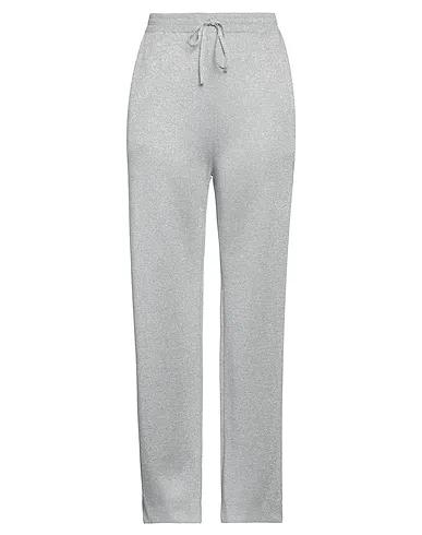Silver Knitted Casual pants
