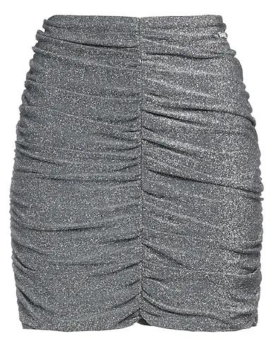 Silver Knitted Mini skirt
