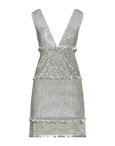 Silver Knitted Sequin dress
