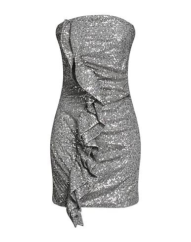 Silver Knitted Short dress