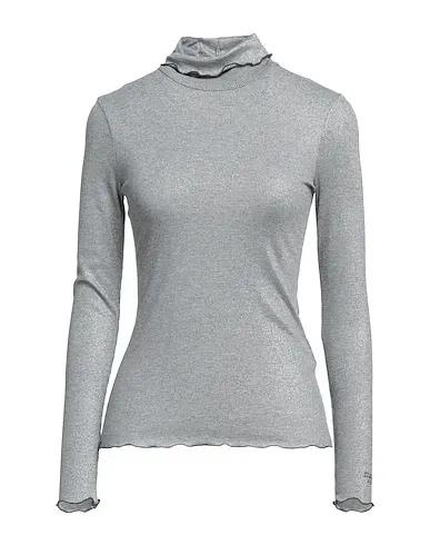 Silver Knitted Turtleneck
