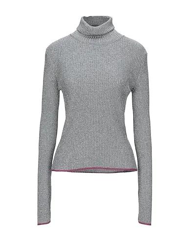 Silver Knitted Turtleneck