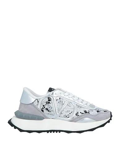 Silver Lace Sneakers
