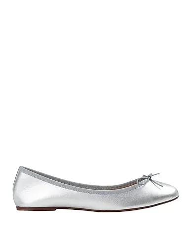 Silver Leather Ballet flats MONTI 