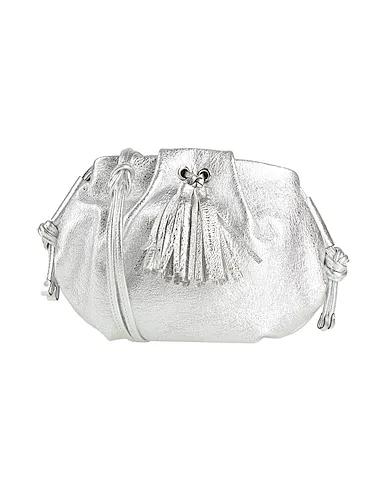 Silver Leather Cross-body bags