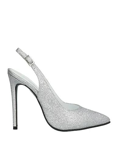 Silver Leather Pump