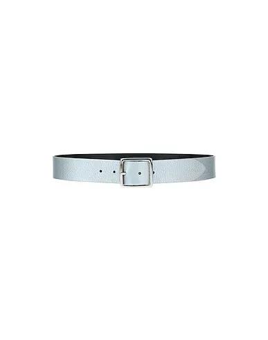 Silver Leather Regular belt