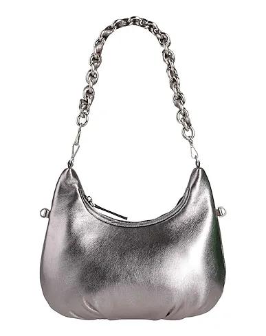 Silver Leather Shoulder bag