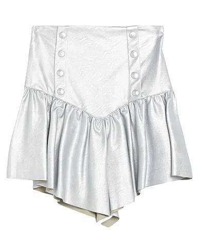Silver Midi skirt