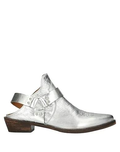 Silver Mules and clogs