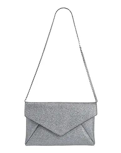 Silver Plain weave Shoulder bag