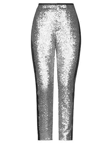 Silver Satin Casual pants