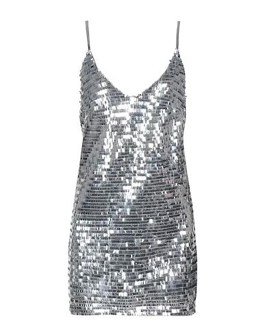 Silver Satin Short dress