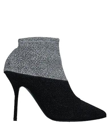 Silver Synthetic fabric Ankle boot