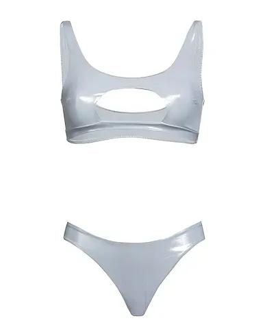 Silver Synthetic fabric Bikini