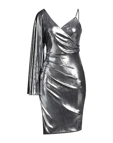 Silver Synthetic fabric Midi dress