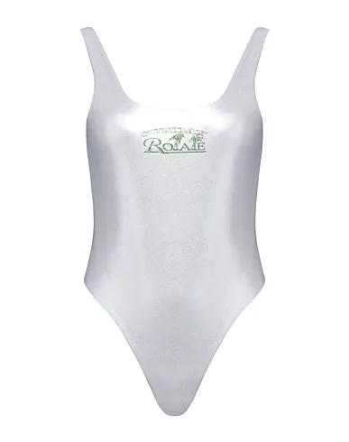 Silver Synthetic fabric One-piece swimsuits