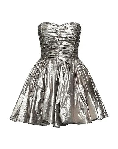 Silver Taffeta Short dress