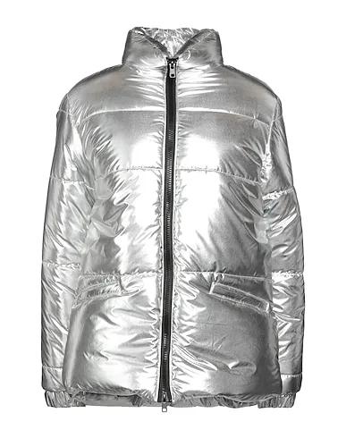 Silver Techno fabric Shell  jacket