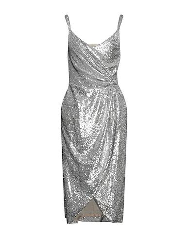 Silver Tulle Midi dress
