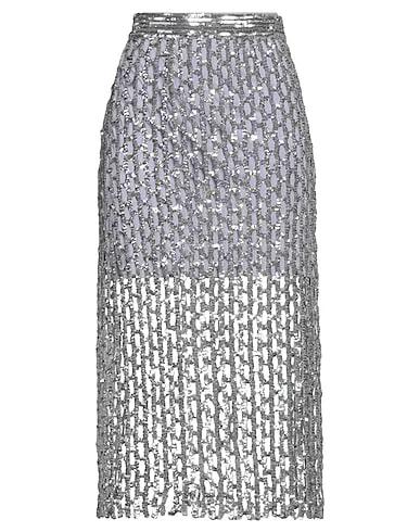 Silver Tulle Midi skirt