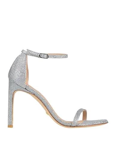 Silver Tulle Sandals