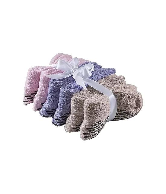 Silverts 6-Pack Gripper Non Skid Hospital Slipper Socks