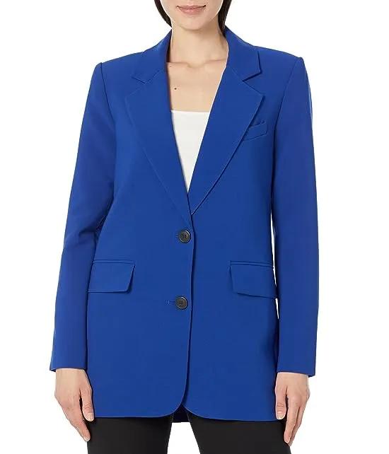 Single-Breasted Blazer with Flap