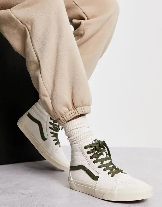 Sk8-Hi sneakers in off-white/khaki