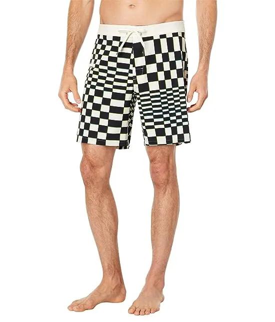 Skewed Checkerboard 18" Boardshorts
