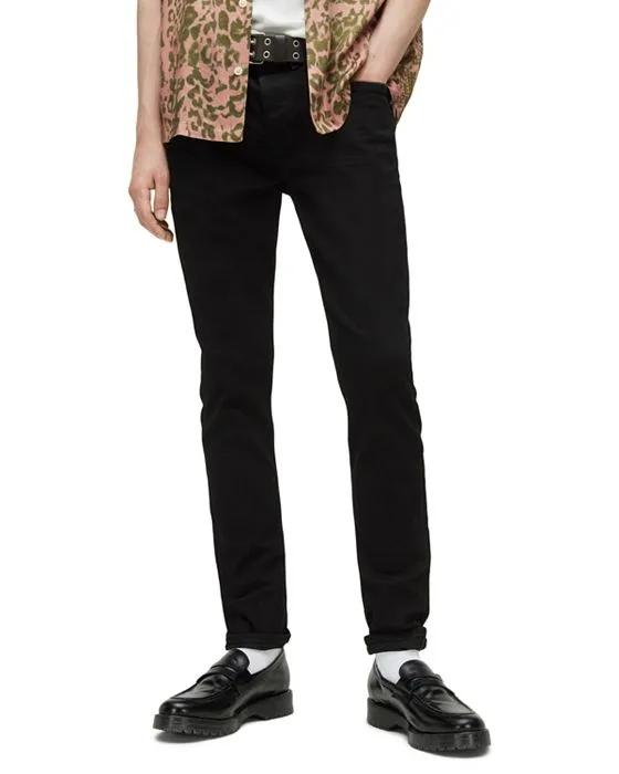 ALLSAINTS Skinny Cigarette Jeans in Jet Black