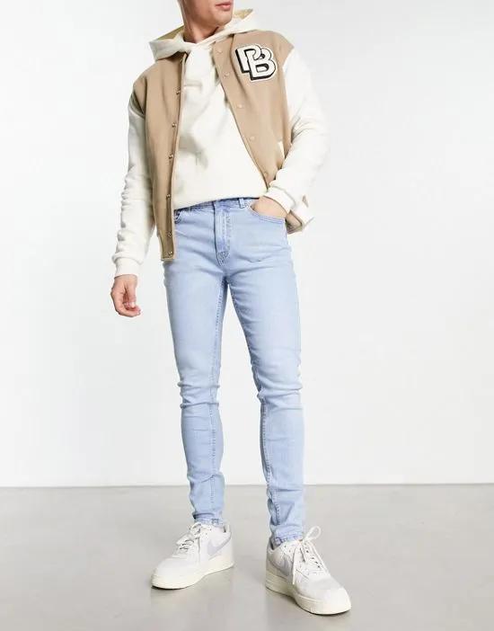 Skinny Fit Jeans In Light Wash Blue