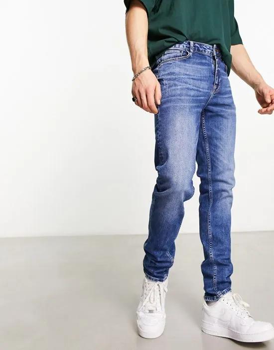 skinny jeans in Y2k dark wash blue
