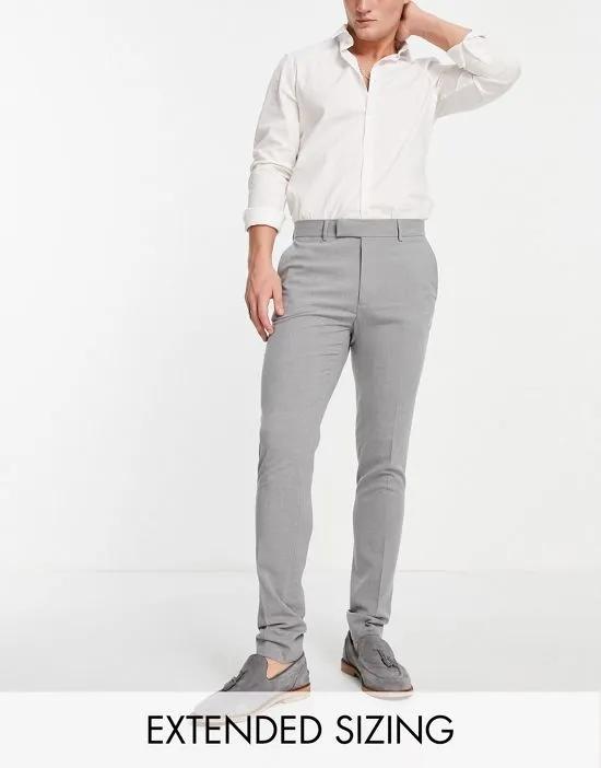 skinny smart pants in gray
