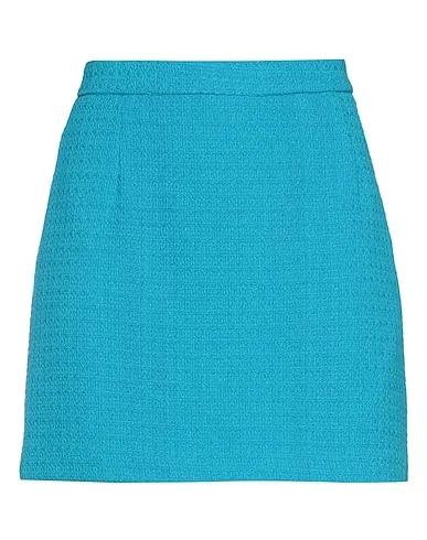 Turquoise Tweed Mini skirt