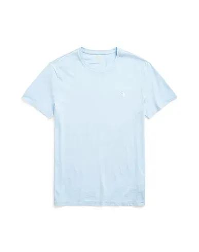 Sky blue Basic T-shirt CUSTOM SLIM FIT JERSEY CREWNECK T-SHIRT
