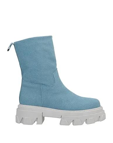 Sky blue Canvas Ankle boot