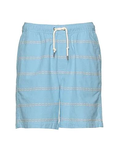 Sky blue Canvas Shorts & Bermuda QS Shorts Taxer Jacquard

