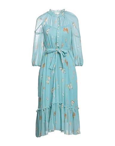 Sky blue Chiffon Midi dress